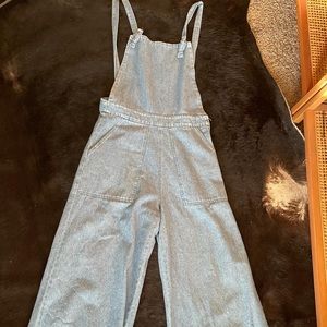 Anthropologie wide leg overalls